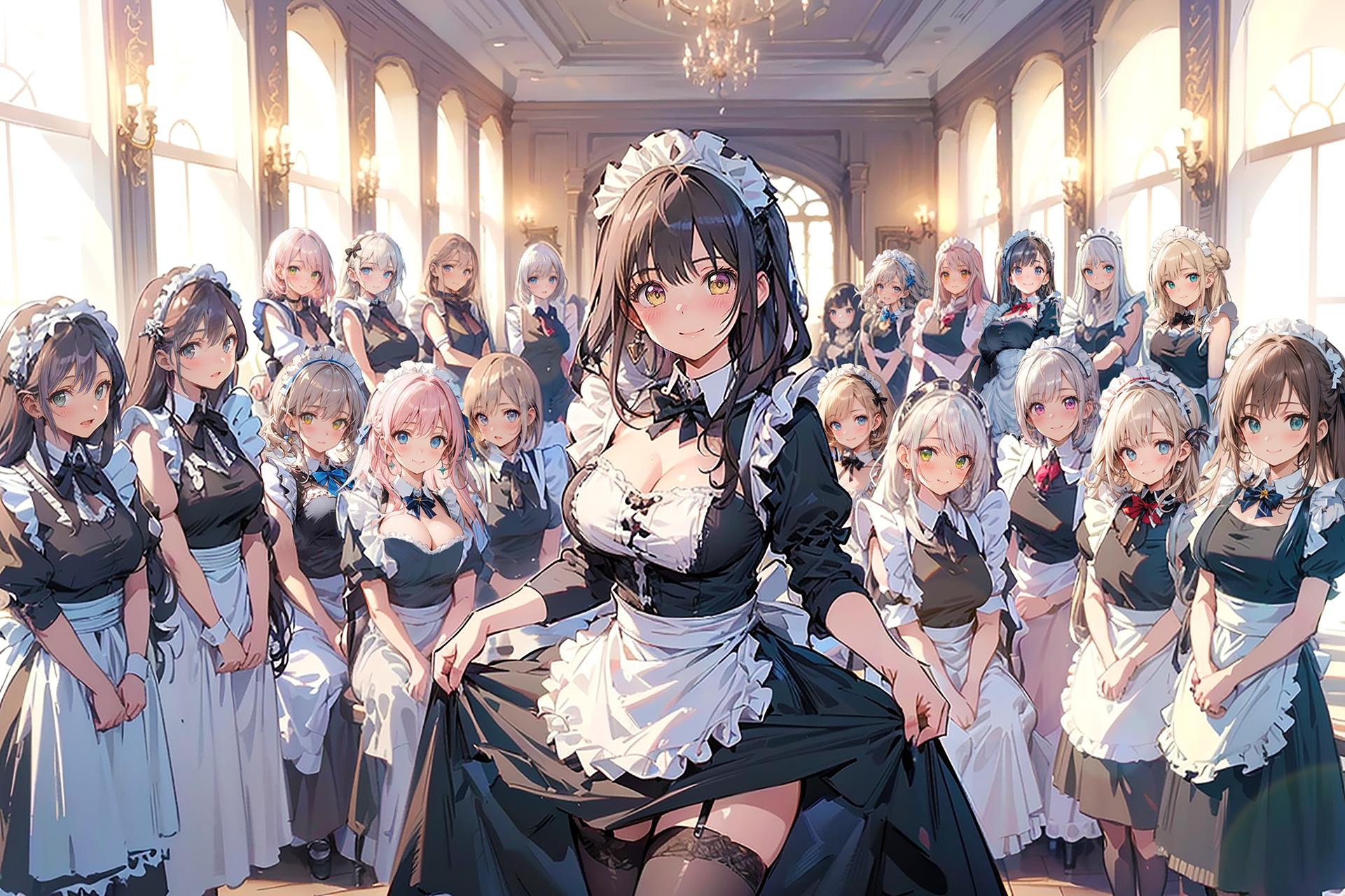 お抱えメイドさん勢揃い