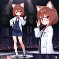 ジト目ネコミミ眼鏡博士 2枚目