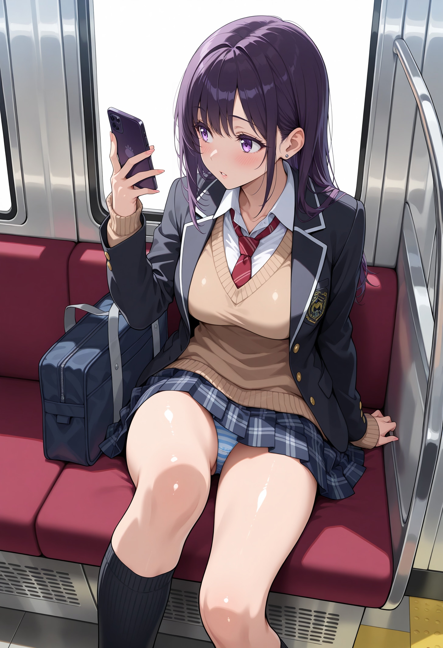 パンチラIN電車