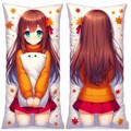 抱き枕‐髪の毛モフモフ秋服ガール 4枚目