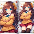 抱き枕‐髪の毛モフモフ秋服ガール 12枚目