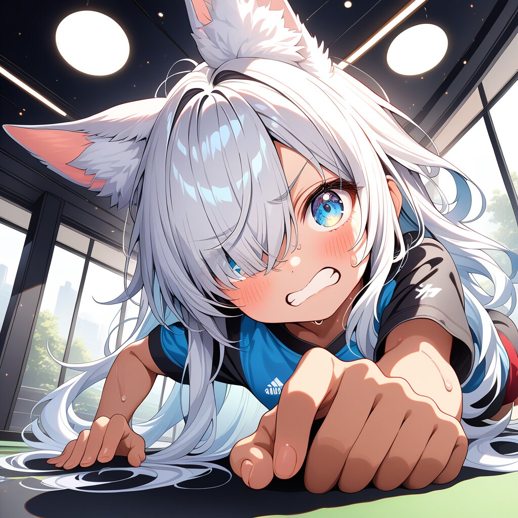 筋トレ狐娘・次女