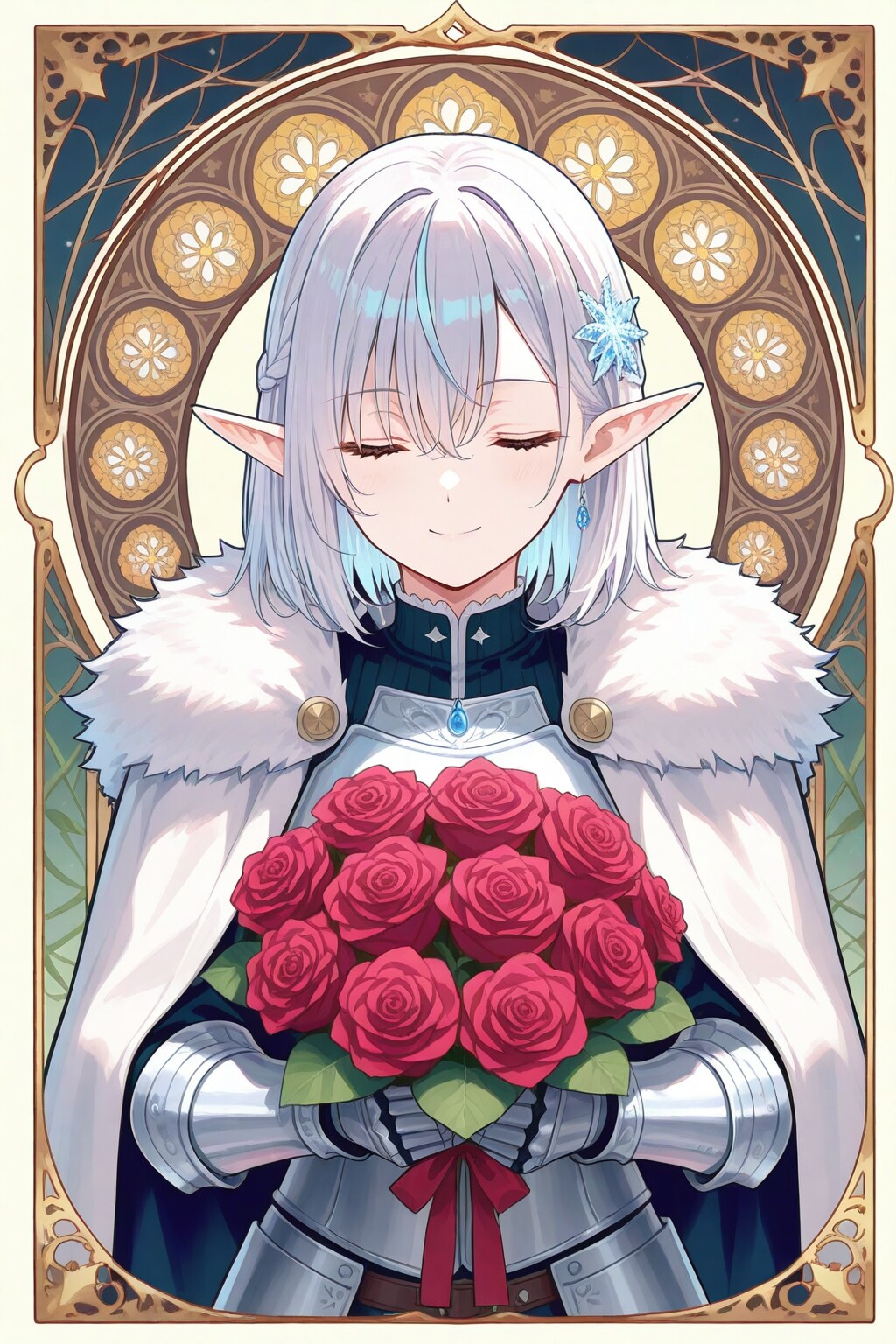 銀エルフの姫騎士様 | の人気AIイラスト・グラビア