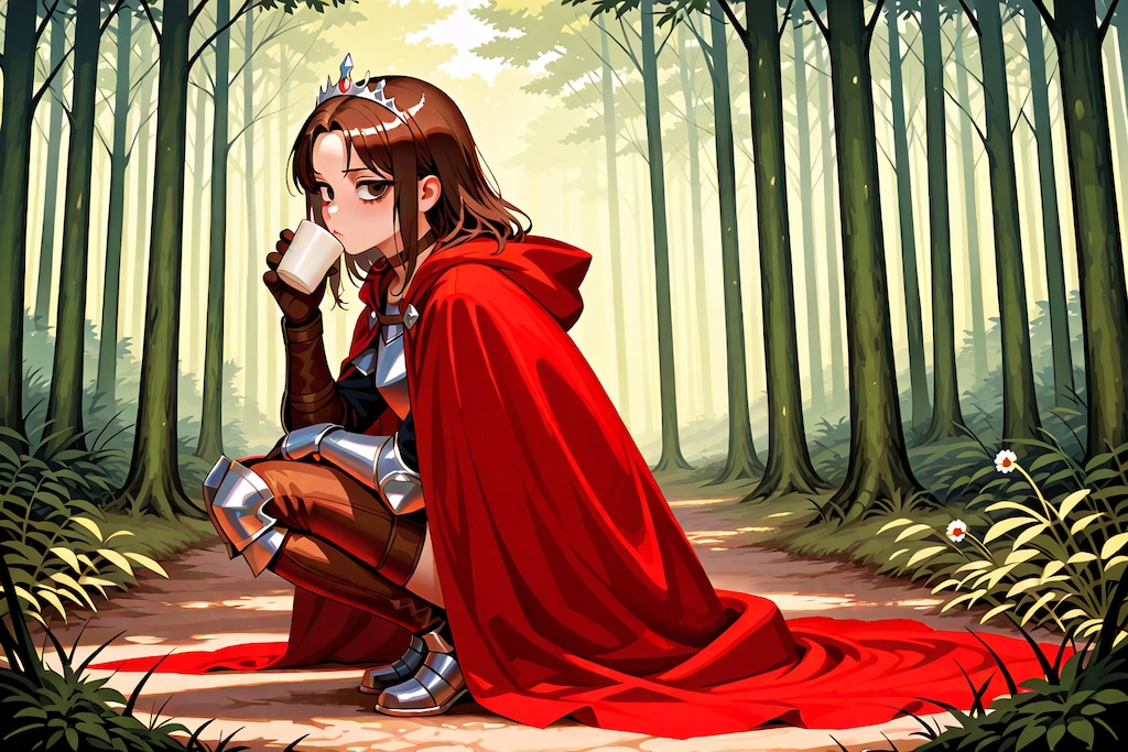 残念美人な姫騎士の休憩時間。…そして、小さく妖精。