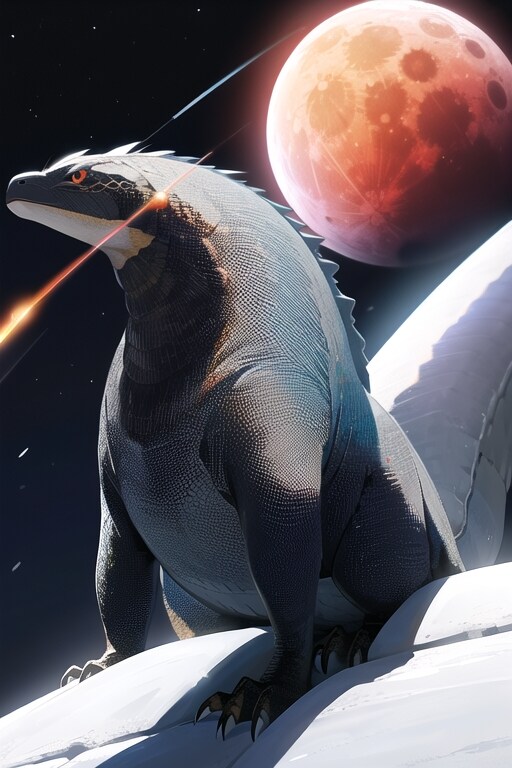 イグアナ（皆既月食） | の人気AIイラスト・グラビア