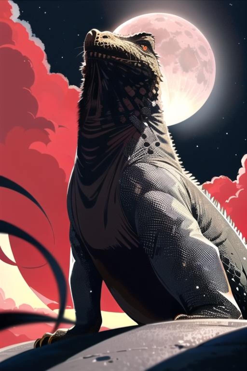 イグアナ（皆既月食）