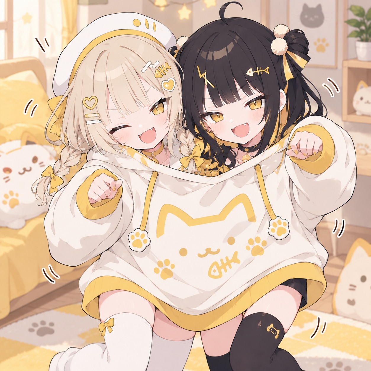 一緒に着てみた(*´ω｀*) | の人気AIイラスト・グラビア