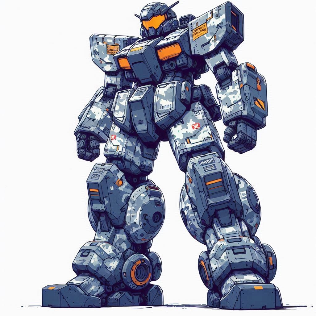 AIガチャ戦機 冬季迷彩 立ち絵＆フィギア