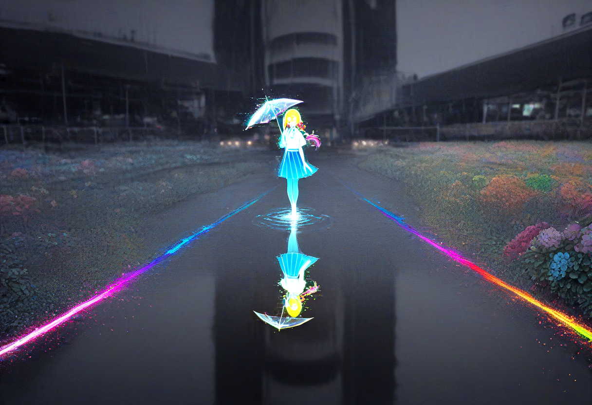 Walk in the rain, in the rain, in the rain  I walk in the rain, in the rain | の人気AIイラスト・グラビア
