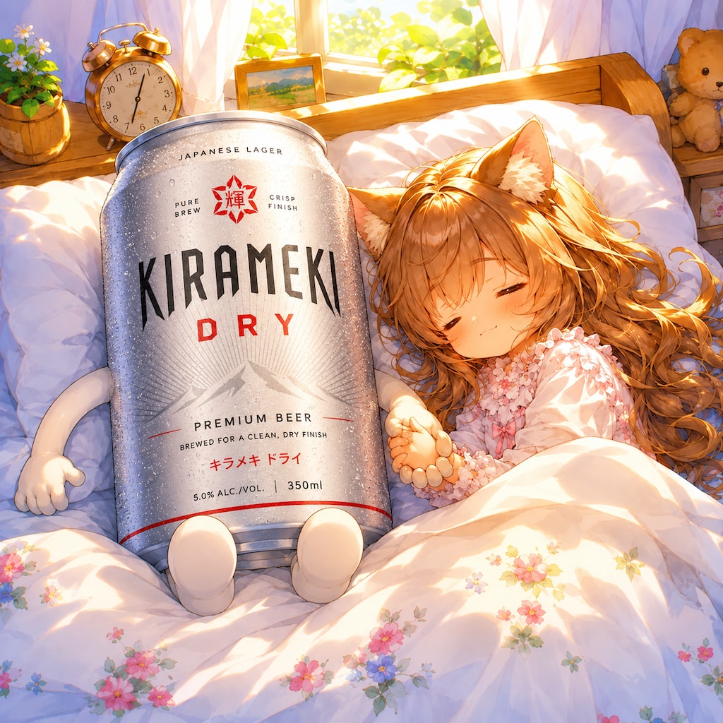 気持ちよさそうに寝ている小さな女の子