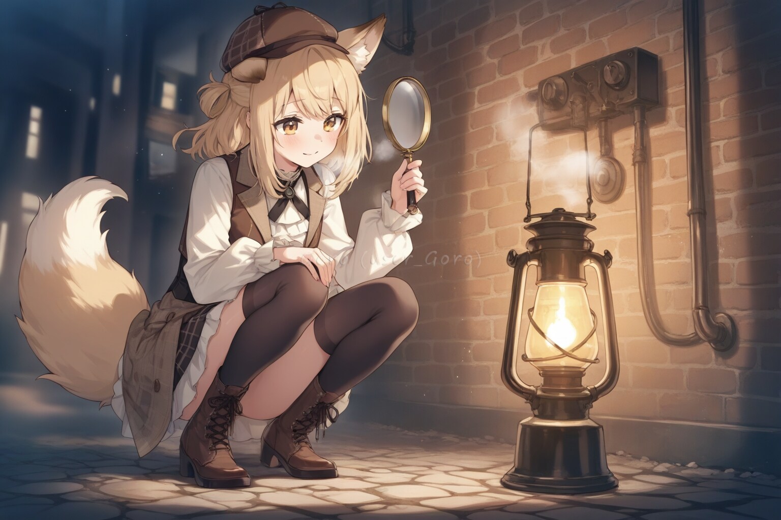 きつねの調べもの1 | の人気AIイラスト・グラビア