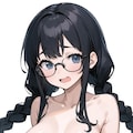 黒髪おさげ巨乳眼鏡娘 3枚目