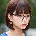 ショートカット眼鏡っ娘 5枚目
