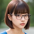ショートカット眼鏡っ娘 7枚目