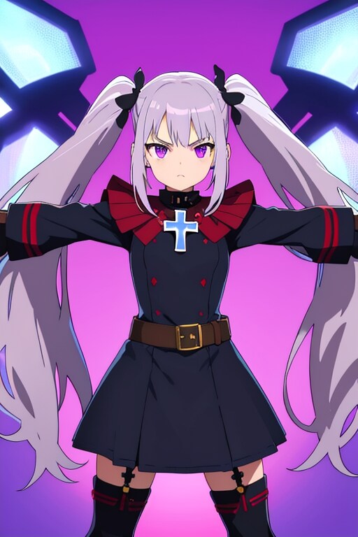 銀髪黒ドレス(ここから先は！通さない！)_20231120