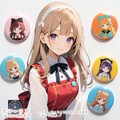うちの子キャラ缶バッジ集【女の子キャラ編】 7枚目