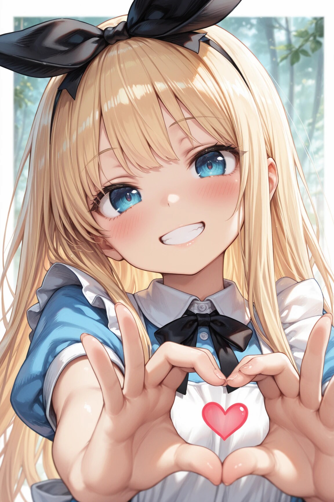 アリスちゃんハートサイン