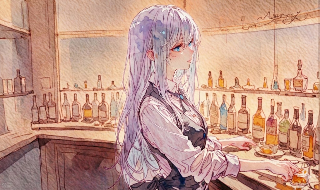 バーメイド香澄さんに見るnanobanana