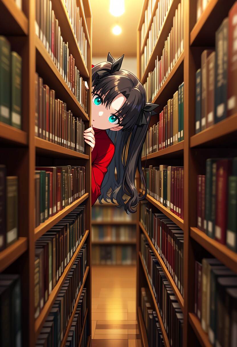 図書室の隠れんぼ