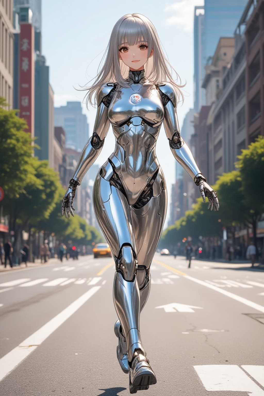 街を行くメカ子