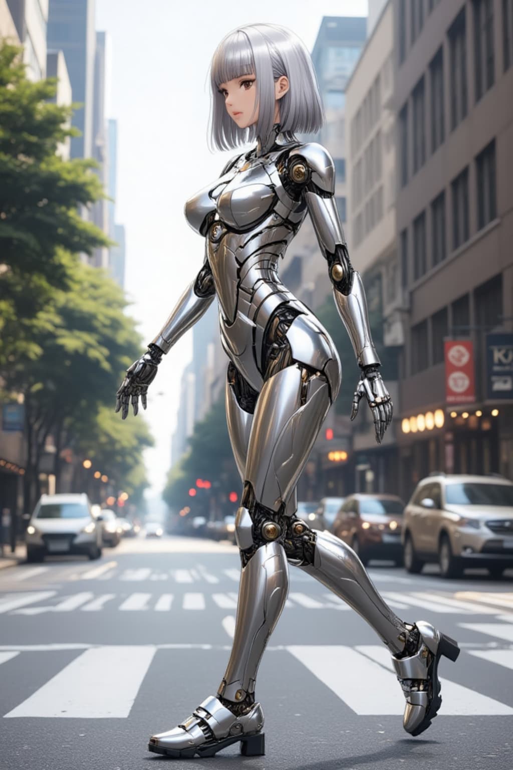 街を行くメカ子