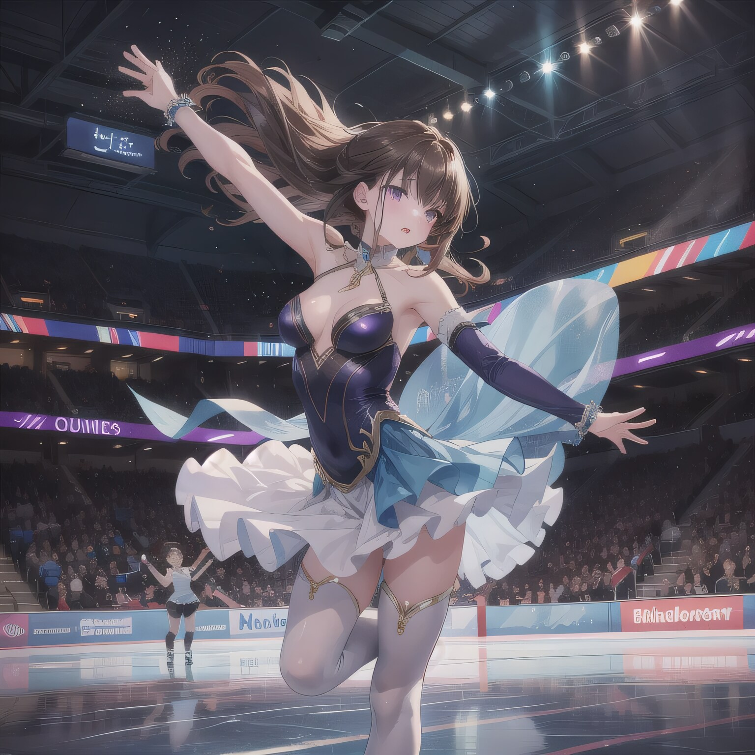 黒髪ロングでフィギュアの少女１８ | の人気AIイラスト・グラビア