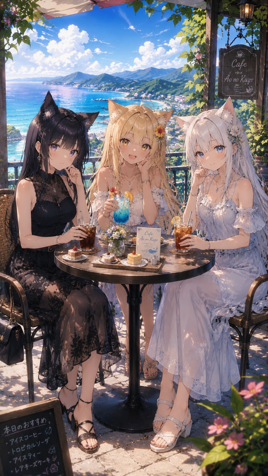 ママたちの夏休み | の人気AIイラスト・グラビア