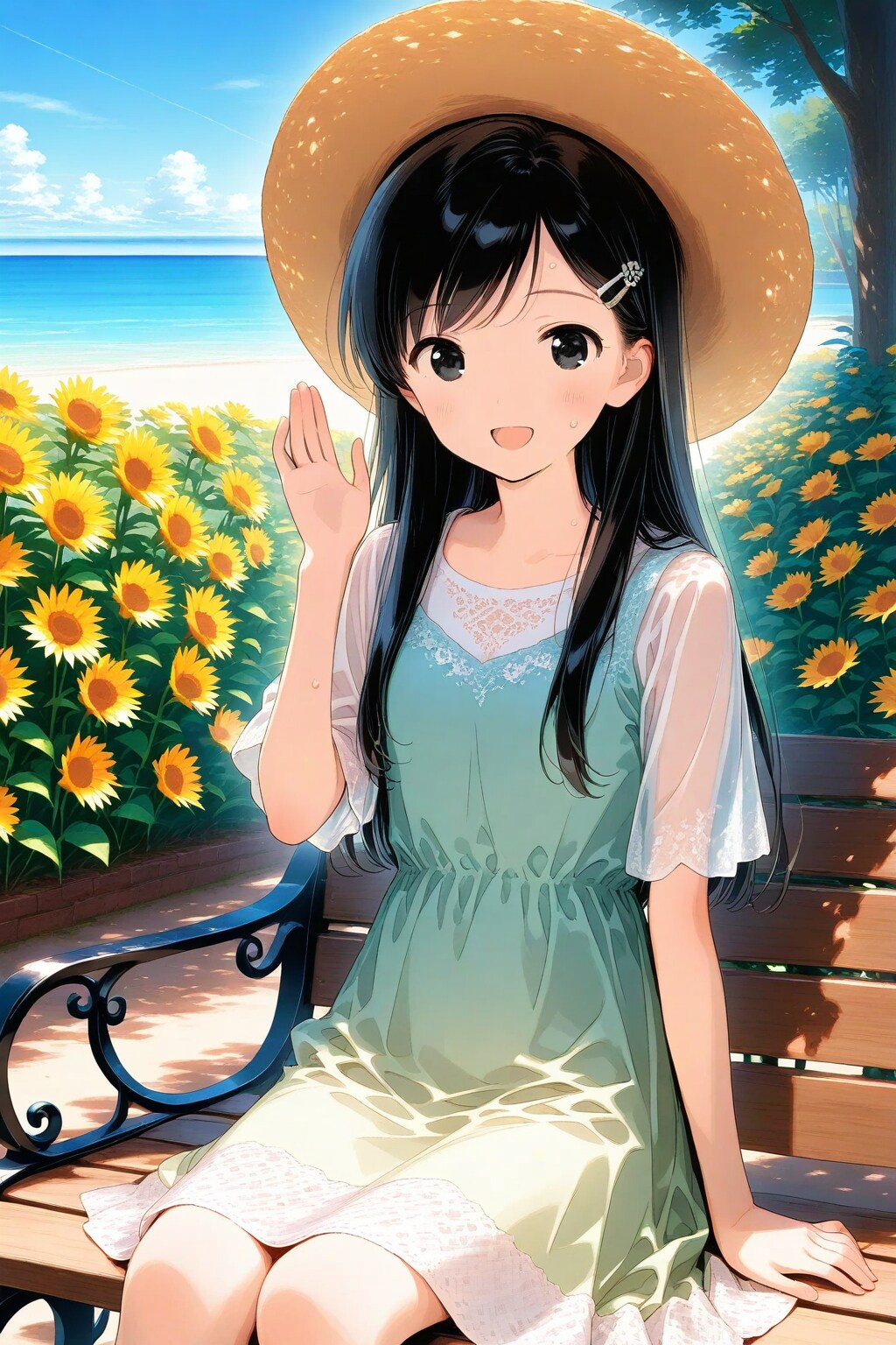 暑いね～🥵な三女ちゃん⛄✨