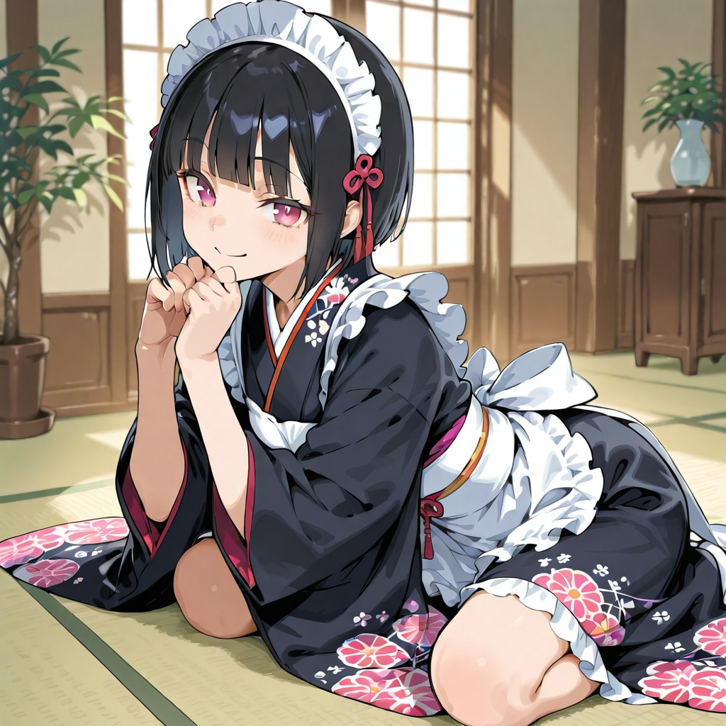 和風なメイドさん