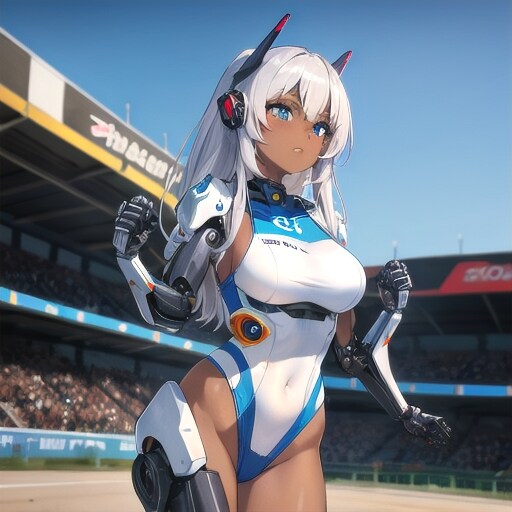 レースクイーンの練習③