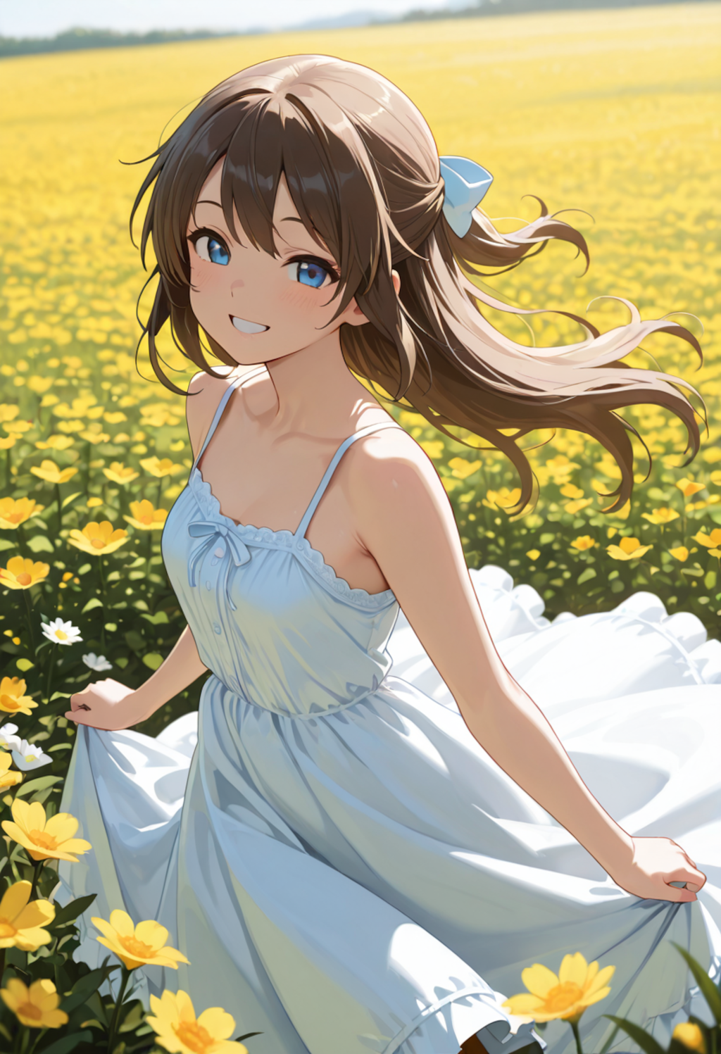 青空と花畑のワルツ