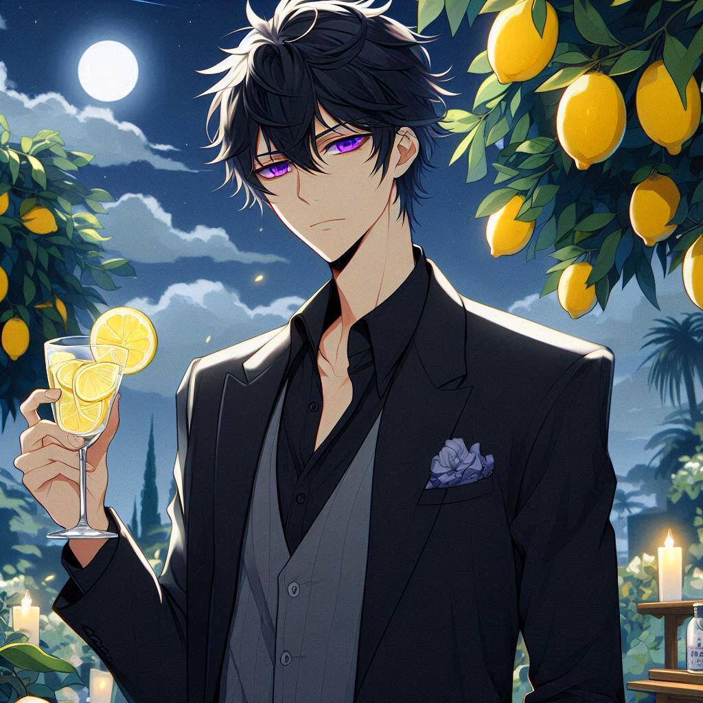 レモンと黒髪短髪男性＊その1(12枚)