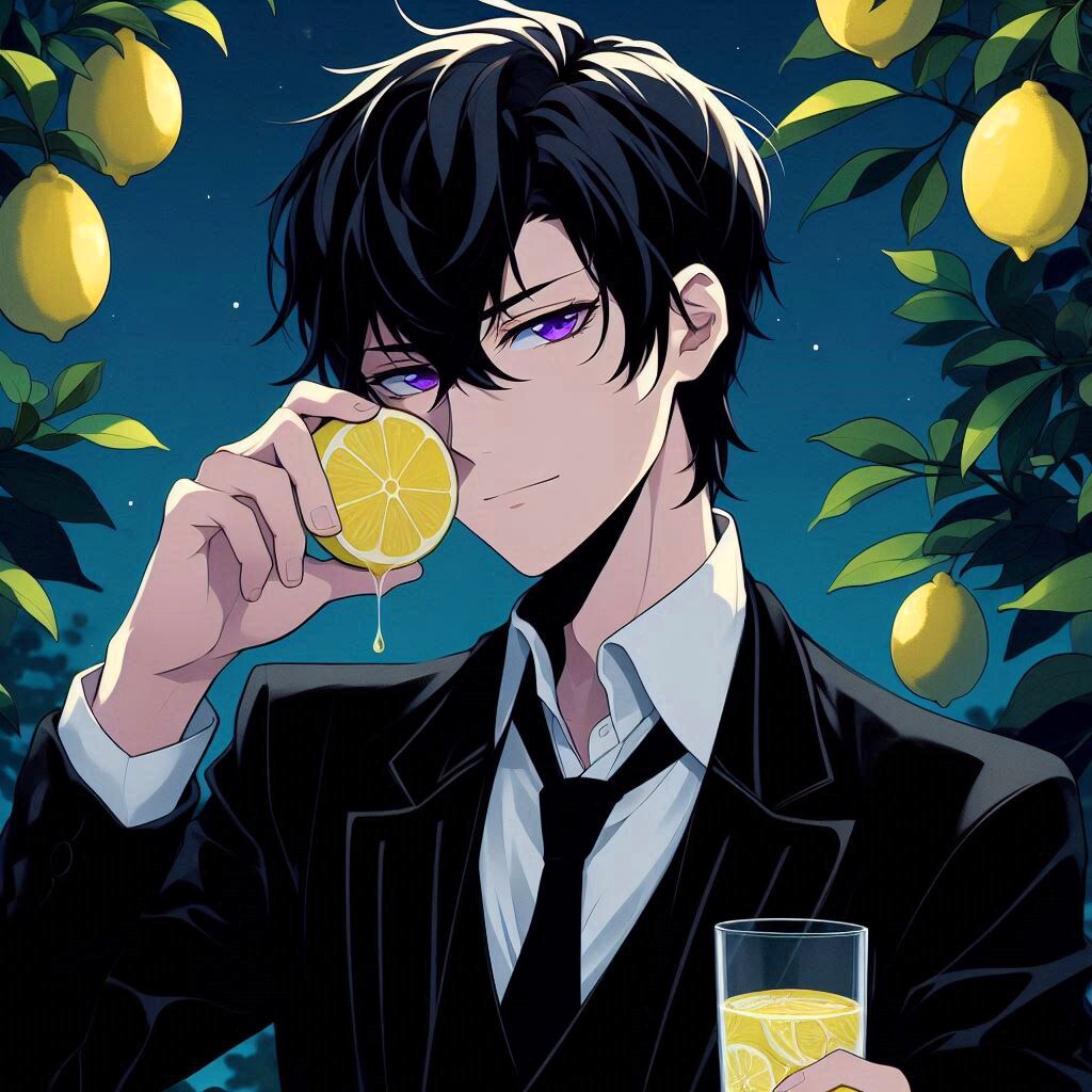 レモンと黒髪短髪男性＊その1(12枚)