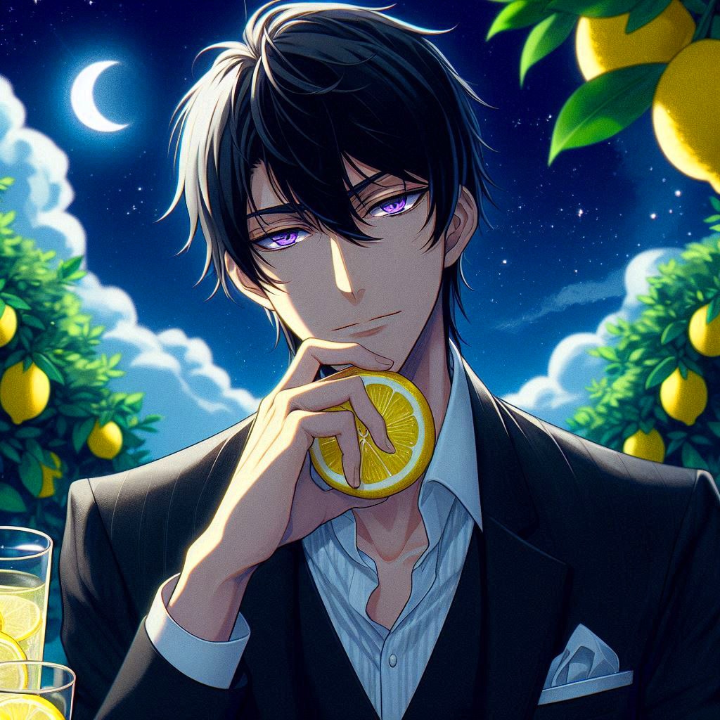 レモンと黒髪短髪男性＊その1(12枚)