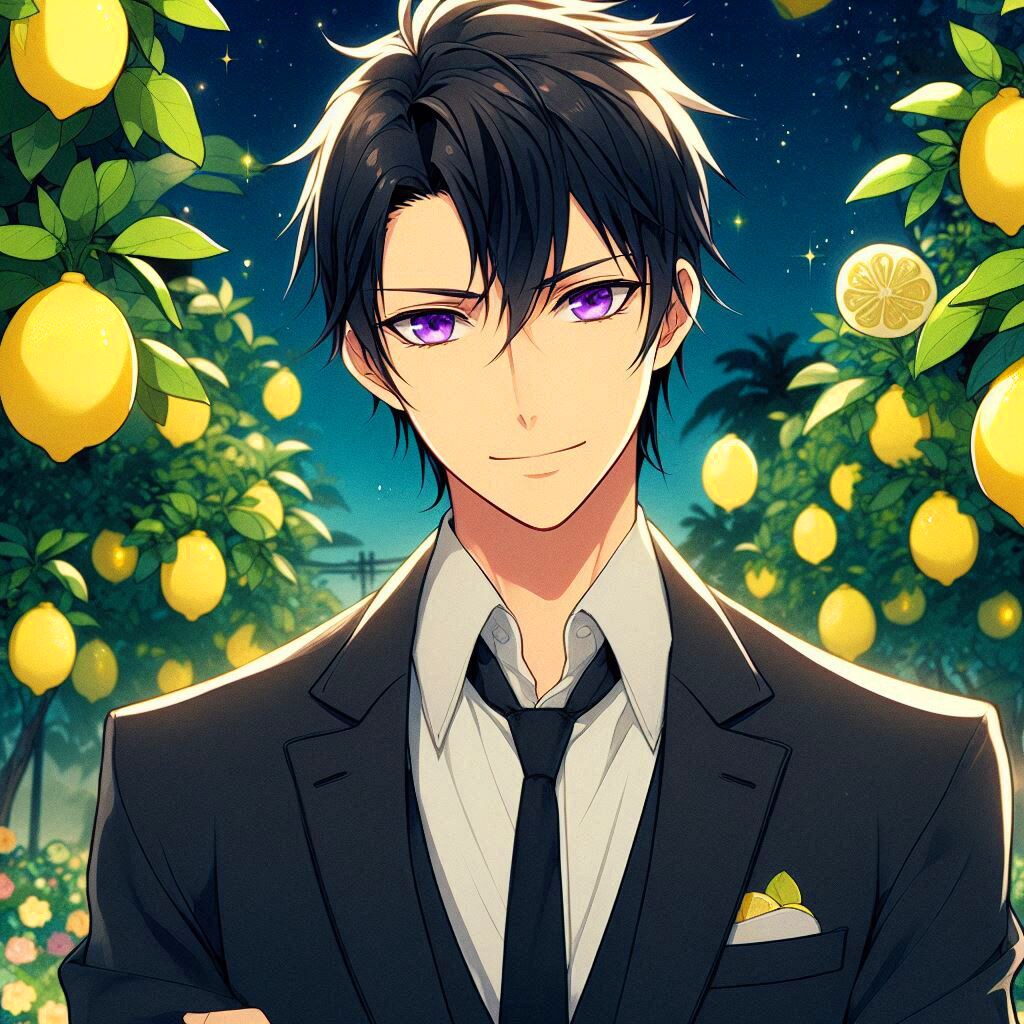 レモンと黒髪短髪男性＊その1(12枚)
