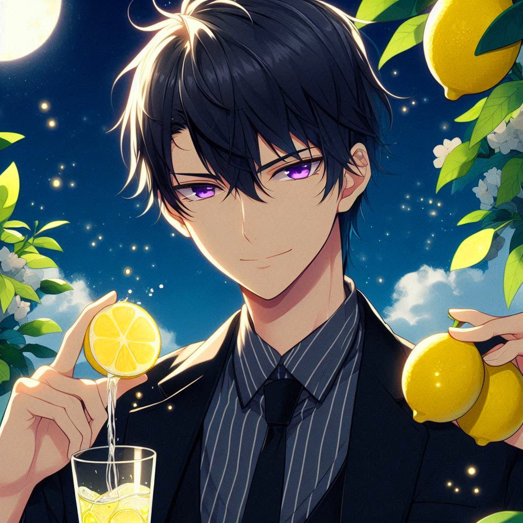 レモンと黒髪短髪男性＊その1(12枚)