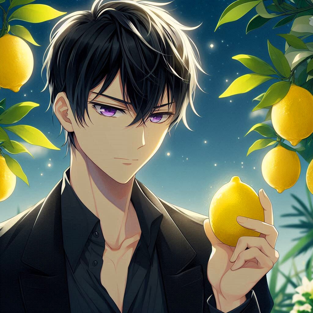 レモンと黒髪短髪男性＊その1(12枚)