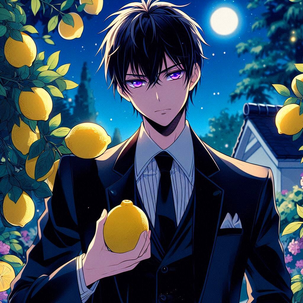 レモンと黒髪短髪男性＊その1(12枚)