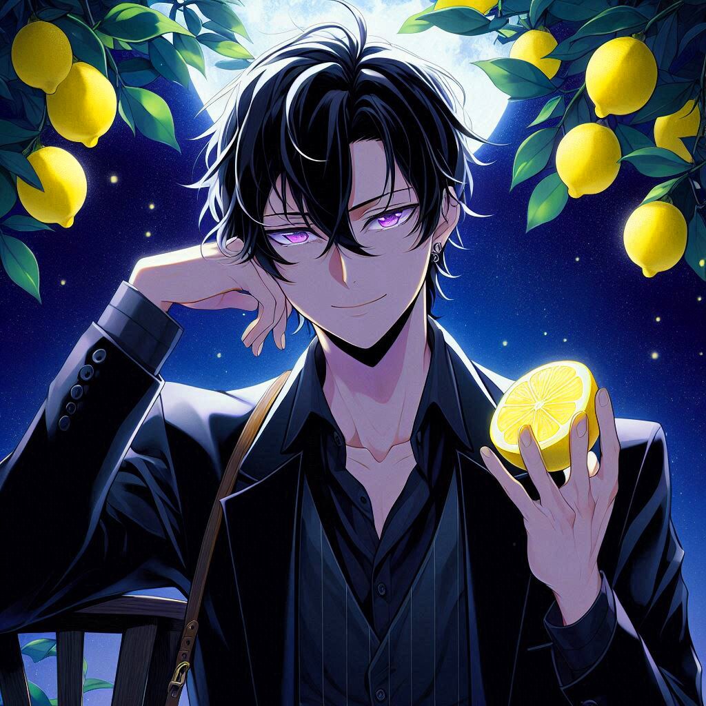 レモンと黒髪短髪男性＊その1(12枚)