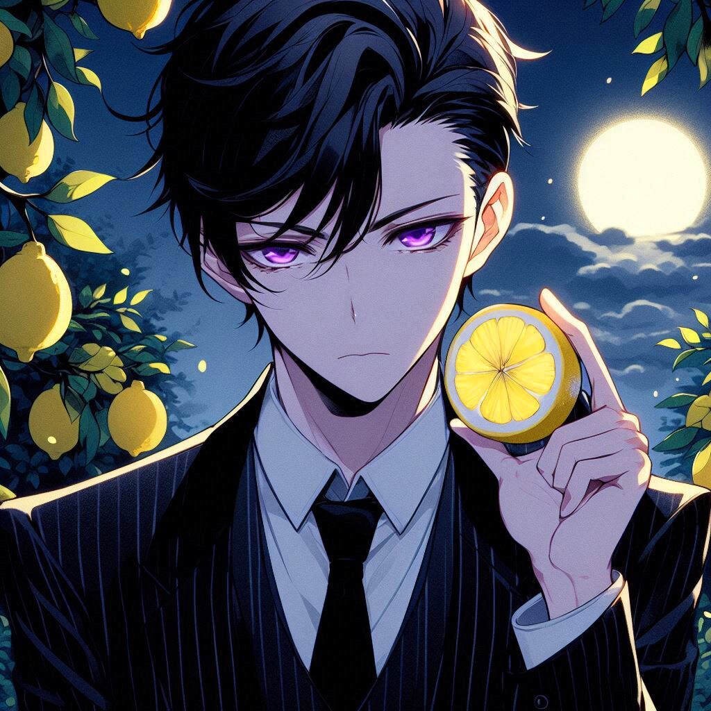 レモンと黒髪短髪男性＊その1(12枚)
