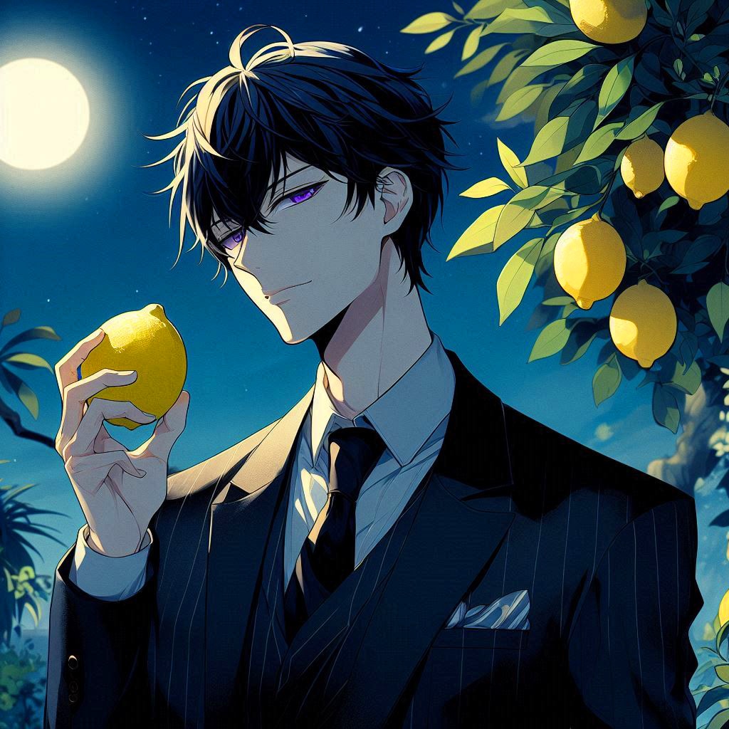 レモンと黒髪短髪男性＊その1(12枚)