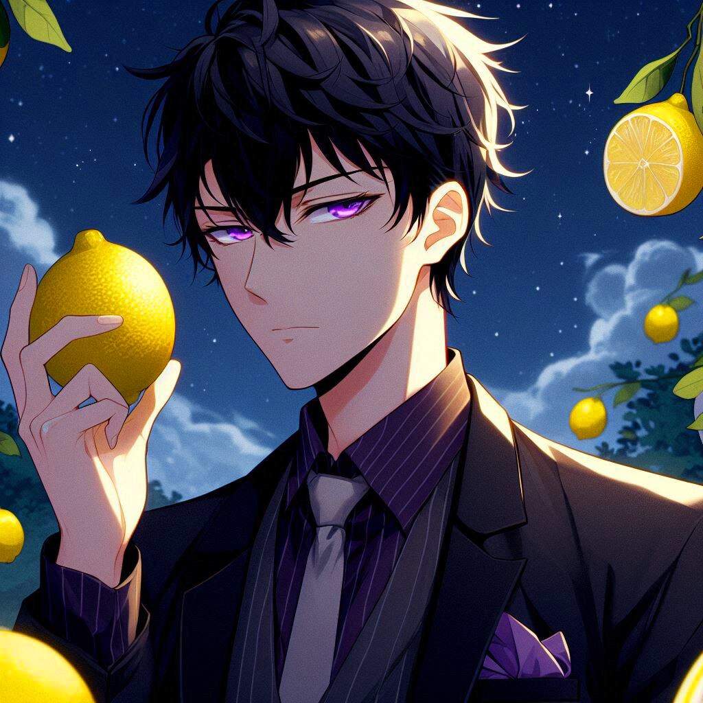 レモンと黒髪短髪男性＊その1(12枚)
