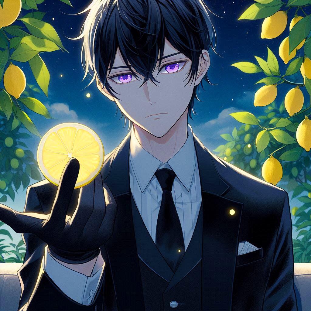 レモンと黒髪短髪男性＊その1(12枚)