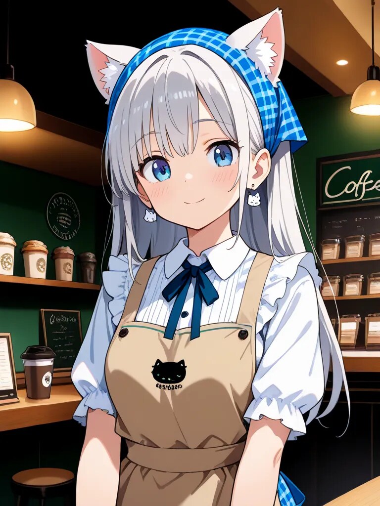 喫茶店でアルバイト | の人気AIイラスト・グラビア