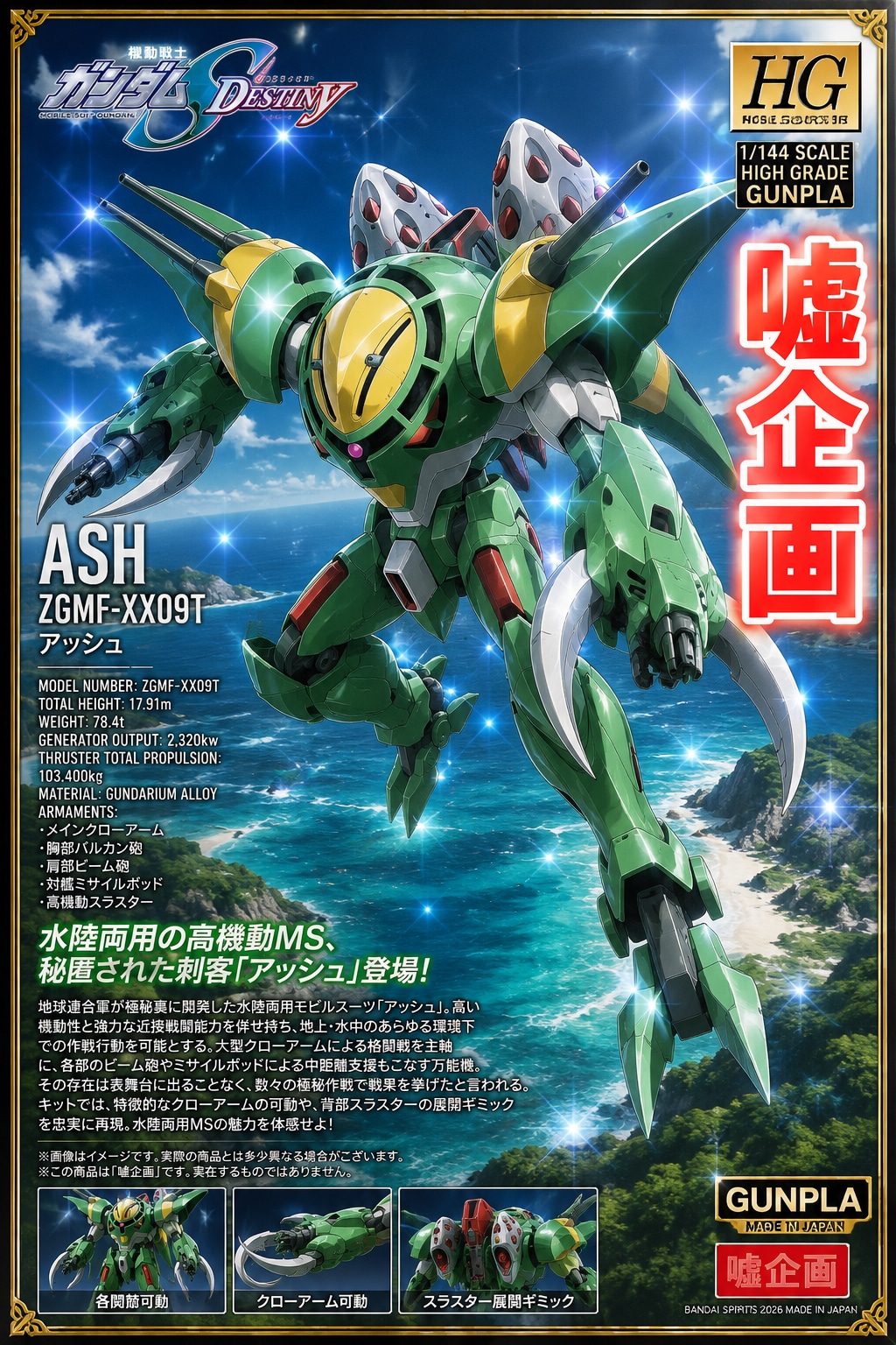 アッシュ　ガンダムシードデスティニー