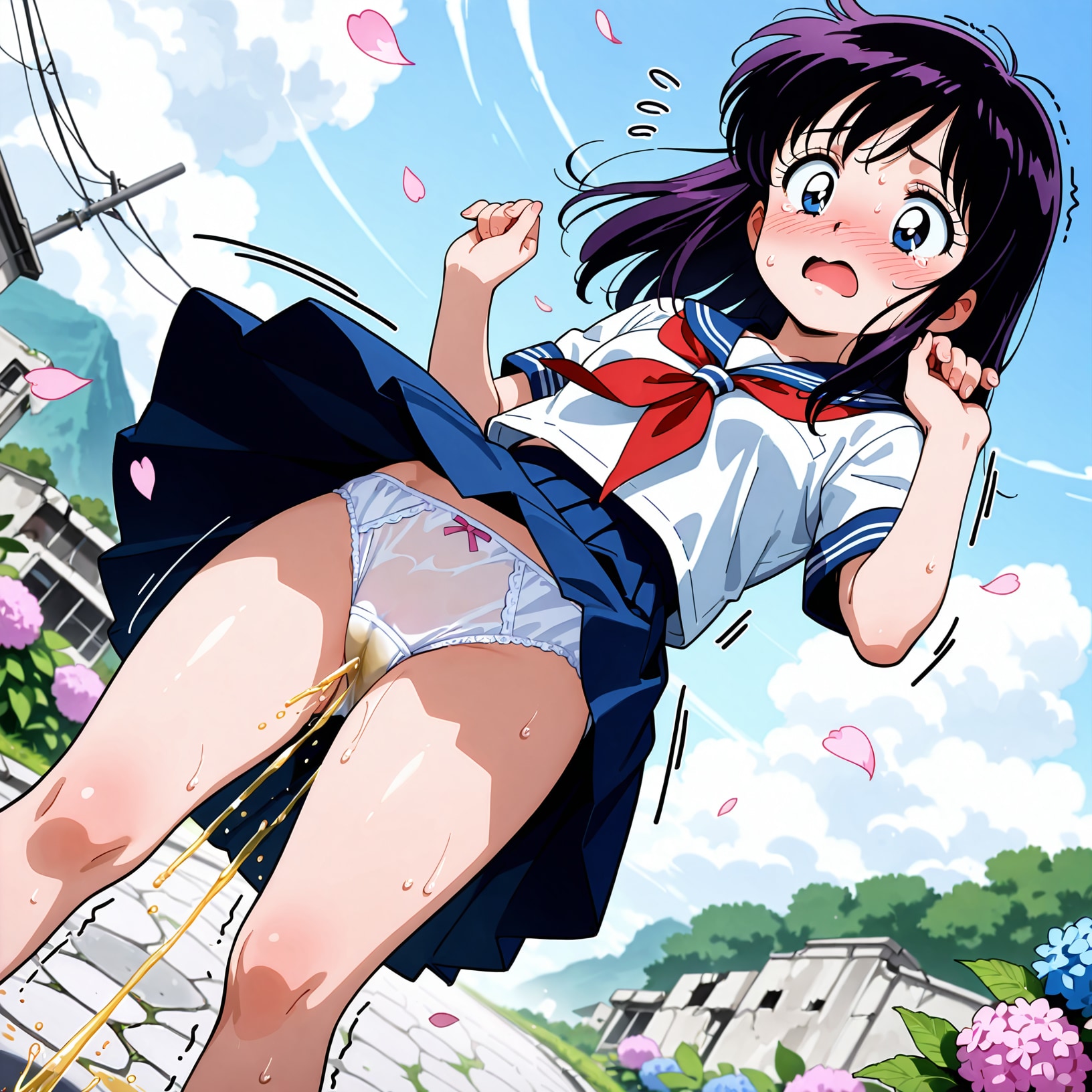 セーラー服の少女【お漏らし】