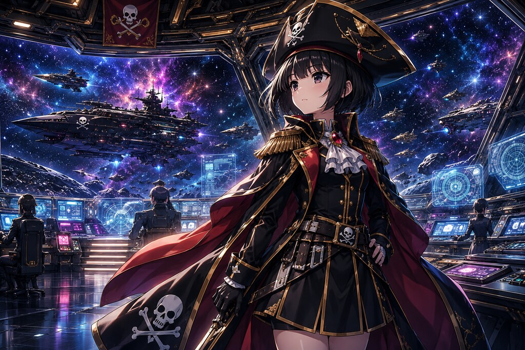 宇宙海賊船船長の女の子