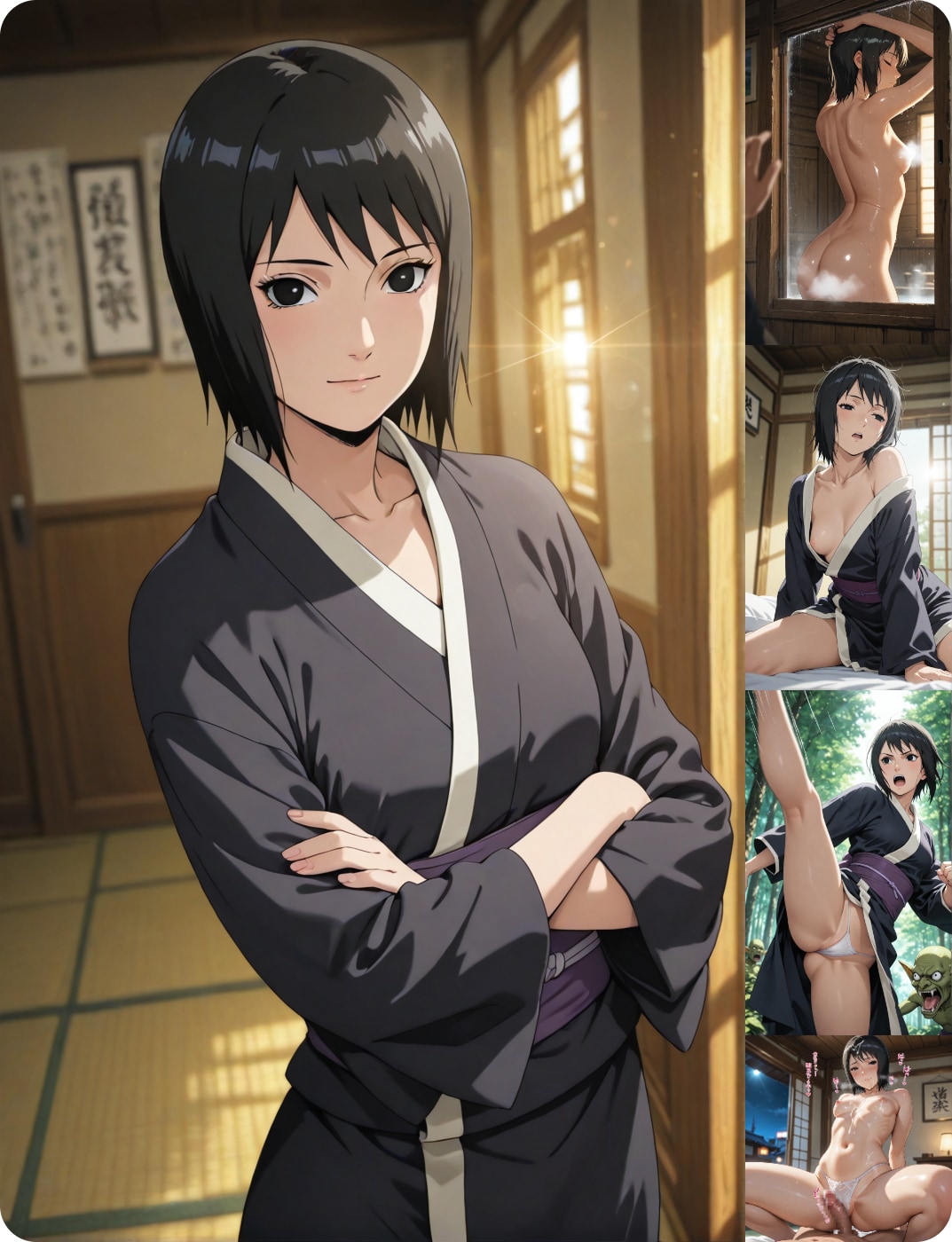 【シズネ】 任務中、ナルトの マセ棒に欲情 【Shizune Naruto】