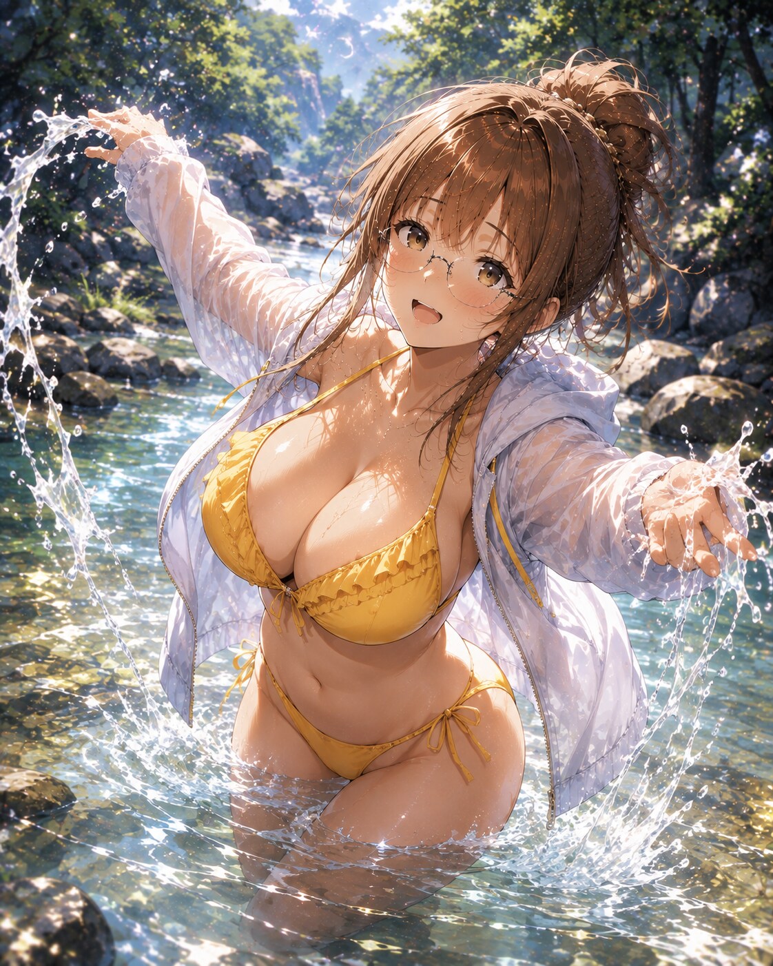 川遊び