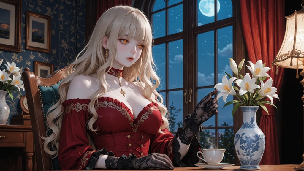 時の瞬き・夜の窓辺